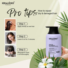 Load image into Gallery viewer, Keratin B-complex smoothening Hair Mask 250ml for Thin & Dry Hair|Deep Nourishment|Repair| |color-safe| sulfate & paraben free