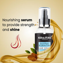 Load image into Gallery viewer, Brazillian keratin hair serum for dry,tangles,damage &frizzy hair – 110ml