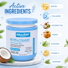 Load image into Gallery viewer, Biotin & collagen Hair Mask, 800ml with Collagen, Biotin, Argan Oil - Moisturizing Treatment for Dry, Damaged, Split Hair, Hair...
