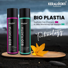 Load image into Gallery viewer, Bioplastia Hair shampoo and masque (Combo 300ml EACH) Sulfate free for chemically treated hair |Damaged Hair|Dry and frizzy hair