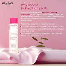 Load image into Gallery viewer, Bioplex Sulfate-Free Shampoo, Hair Masque (300ml COMBO) with Nano Fusion Technology, Smart Proteins, Bio Active Lipids for Straight, Smooth, Revived Hair.