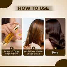 Load image into Gallery viewer, Keralooks professional ® keratin hair serum infused with argan oil bliss for dry,tangles,damage &frizzy hair ( 50ml )