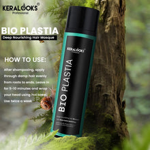 Load image into Gallery viewer, Keralooks professional Bioplastia Deep nourishing hair masque with nano fusion technology | straight | Repair Damage | frizz-control and Shine - 300ml
