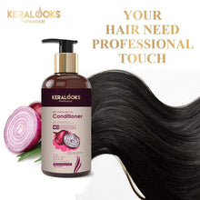 Load image into Gallery viewer, Keralooks professional® Red Onion seed oil shampoo & conditioner for hairfall and frizzyness control (300ml each)
