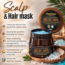 Load image into Gallery viewer, Scalp & hair mask |MUD SPA| (500ml) | Anti-Dandruff | Hairfall | Repair Damage | Dryness | Frizz-contro;