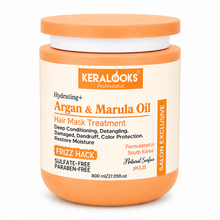 Load image into Gallery viewer, Hydrating+ Argan & Marula Hair Mask Treatment (800ml) for Deep conditioning| Dandruff| Restore moisture and color protection