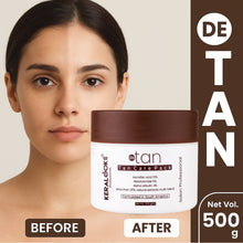 Load image into Gallery viewer, De Tan Pack For Tan Removal Cream & Sun Damage Protection with Argan Oil – Skin Brightening and Even Tone Treatment – Nourishing and Hydrating for All Skin Types - 500gm