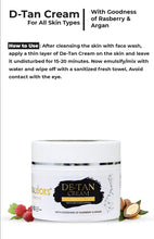 Load image into Gallery viewer, De-Tan cream tan removal pack with raspberry and argon oil (200gm)