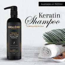 Load image into Gallery viewer, Keralooks Professional® Keratin Sulphate Free Shampoo and Mask Combo Pack (500ml each)
