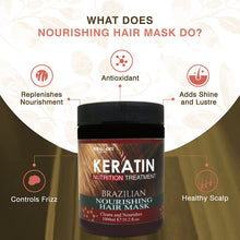 Load image into Gallery viewer, Keralooks professional® keratin Brazilian nourishing hair mask (1000ml)