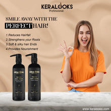 Load image into Gallery viewer, Keralooks Professional® Keratin Sulphate Free Shampoo and Mask Combo Pack (500ml each)
