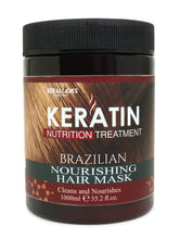 Load image into Gallery viewer, Keralooks professional® keratin Brazilian nourishing hair mask (1000ml)