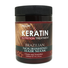 Load image into Gallery viewer, Keralooks professional® keratin Brazilian nourishing hair mask (1000ml)