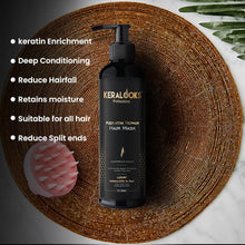 Load image into Gallery viewer, keratin shampoo+mask Combo pack (250ml) and Argan hair serum 50ml |Promote silky,smooth,and frizz-free hair (Sulphate-free)
