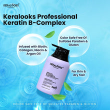 Load image into Gallery viewer, Keratin B-complex smoothening shampoo 250ml For Thin &amp; Dry Hair |color-safe|sulfate &amp; paraben free
