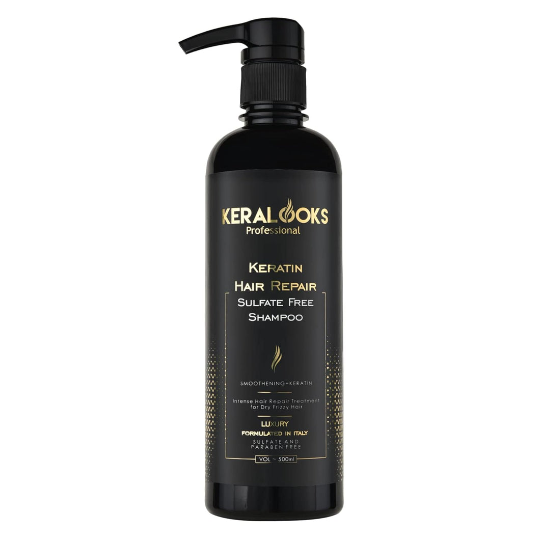 Keralooks Professional® Smoothing Plus Keratin Luxury Hair Repair Shampoo (500ml)