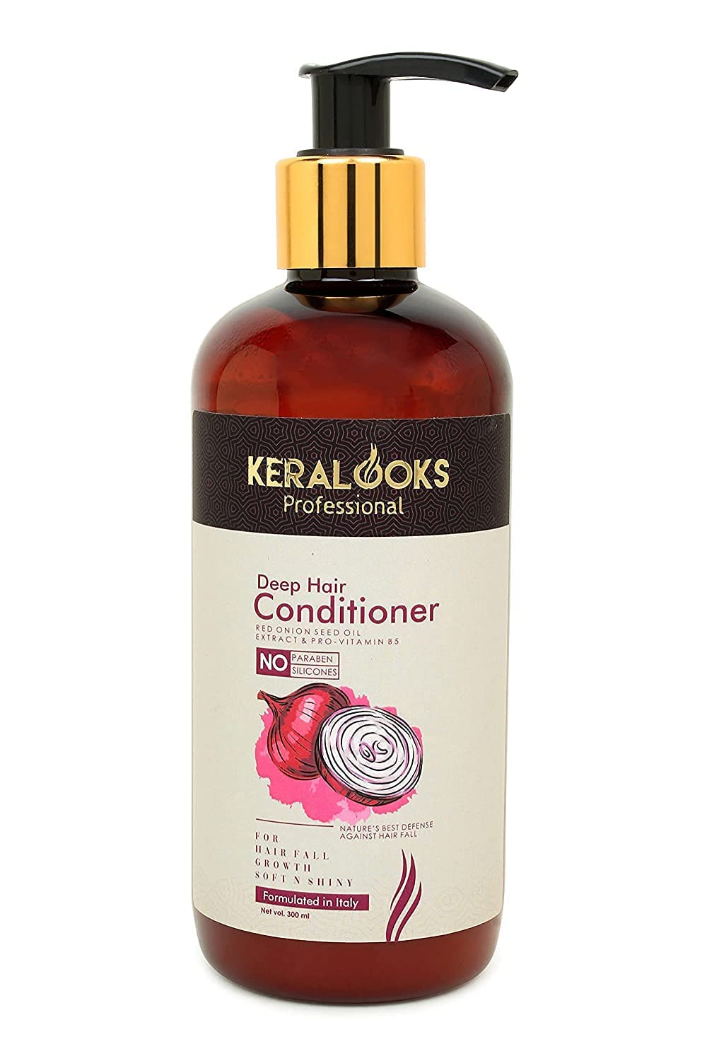 Keralooks professional® Red Onion seed oil conditioner for Hairfall (300ml)