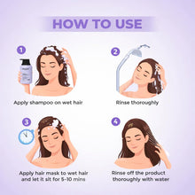Load image into Gallery viewer, Keratin B-Complex Smoothening Hair (COMBO 250ML EACH) with Biotin, Collagen, Argan Oil, Sulfate-Free, for Dry Damaged &amp; chemically treated hair
