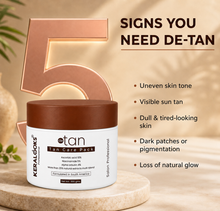 Load image into Gallery viewer, De-Tan Removal Cream tan care pack (500gm) with Ascorbic acid | Niacinamide |Alpha Arbutin &amp; Kojic acid– Skin Brightening and Even Tone Treatment – Nourishing and Hydrating for All Skin Types

