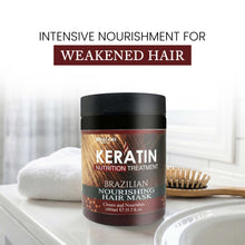 Load image into Gallery viewer, Keralooks professional® keratin Brazilian nourishing hair mask (1000ml)
