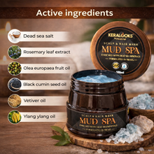 Load image into Gallery viewer, Scalp &amp; hair mask |MUD SPA| (500ml) | Anti-Dandruff | Hairfall | Repair Damage | Dryness | Frizz-contro;
