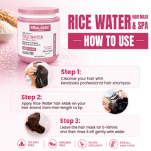 Load image into Gallery viewer, Hydra Boost+Rice water Hair Mask/Spa for Nourishing,Hydrating, Strengthens, Repair, Softens &amp; Hair growth formula- Free from Sulfate, Parabens, cruelty &amp; minerals oil- 800ML Visit the keralooks professional Store
