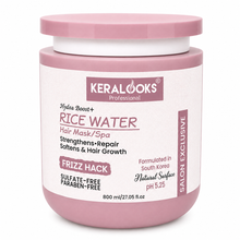 Load image into Gallery viewer, Hydra Boost+Rice water Hair Mask/Spa for Nourishing,Hydrating, Strengthens, Repair, Softens &amp; Hair growth formula- Free from Sulfate, Parabens, cruelty &amp; minerals oil- 800ML Visit the keralooks professional Store
