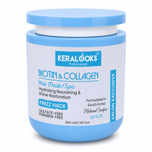 Load image into Gallery viewer, Biotin &amp; collagen Hair Mask, 800ml with Collagen, Biotin, Argan Oil - Moisturizing Treatment for Dry, Damaged, Split Hair, Hair...
