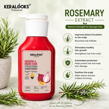 Load image into Gallery viewer, Ginseng &amp; Onion Shampoo and Conditioner Combo (300ml + 300ml) for Hair Growth &amp; Hair Breakage Control | Onion, Rosemary &amp; Anagain Extract Shampoo &amp; Conditioner Combo Kit for Smooth &amp; Healthy Hair
