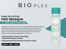 Load image into Gallery viewer, Bioplex Deep Nourishing Hair Masque 300ml with nano fusion technology |Sleeker|stronger|Revived|
