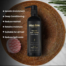 Load image into Gallery viewer, Keratin Hair Mask (500ML) For Dry And Frizzy Damaged Hair |Smooth &amp; Straight

