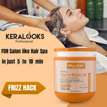 Load image into Gallery viewer, Hydrating+ Argan &amp; Marula Hair Mask Treatment (800ml) for Deep conditioning| Dandruff| Restore moisture and color protection
