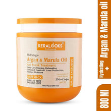 Load image into Gallery viewer, Hydrating+ Argan &amp; Marula Hair Mask Treatment (800ml) for Deep conditioning| Dandruff| Restore moisture and color protection
