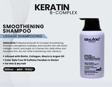 Load image into Gallery viewer, Keratin B-complex smoothening shampoo 500ml For Thin &amp; Dry Hair |color-safe|sulfate &amp; paraben free
