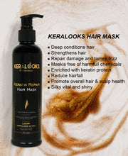 Load image into Gallery viewer, Keralooks professional® keratin hair repair mask and shampoo combo pack (250ml each)

